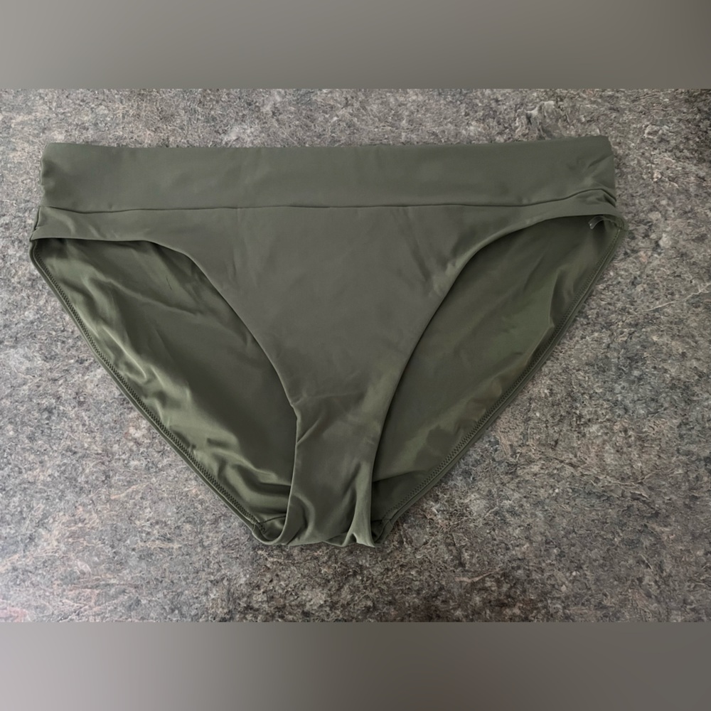 CALIA by Carrie Underwood Olive Green Bikini Bottom